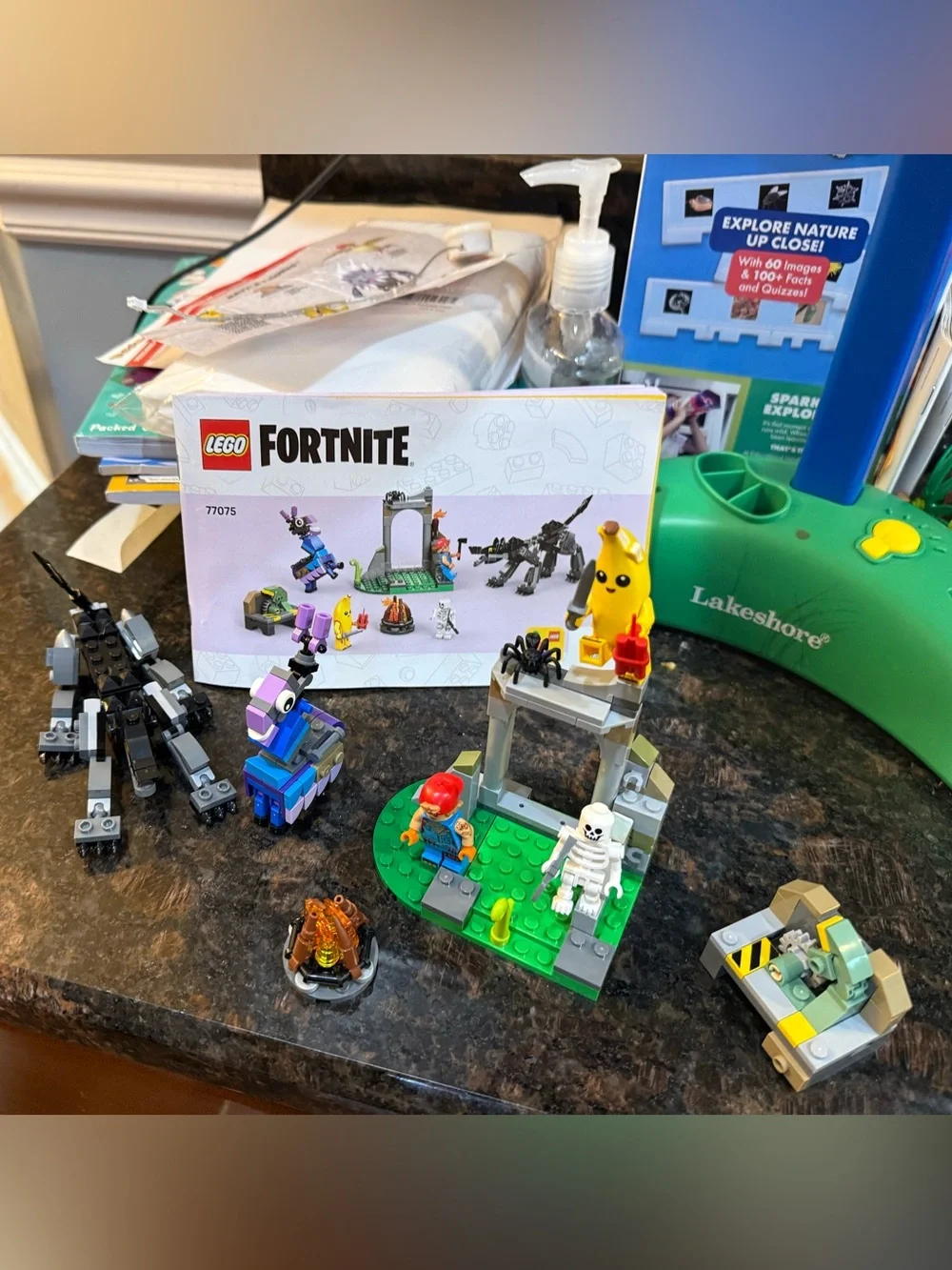 Lego Fortnite Playset with Peely & Sparkplugs Camp Toy